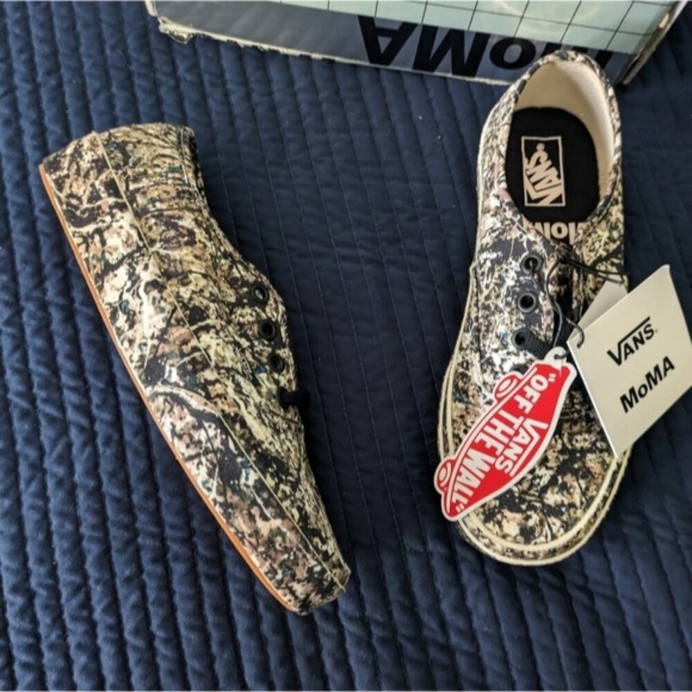 Vans Authentic Moma Jackson Pollock Women  Skate Shoes Camo Gf 112025 - Picture 7 of 11